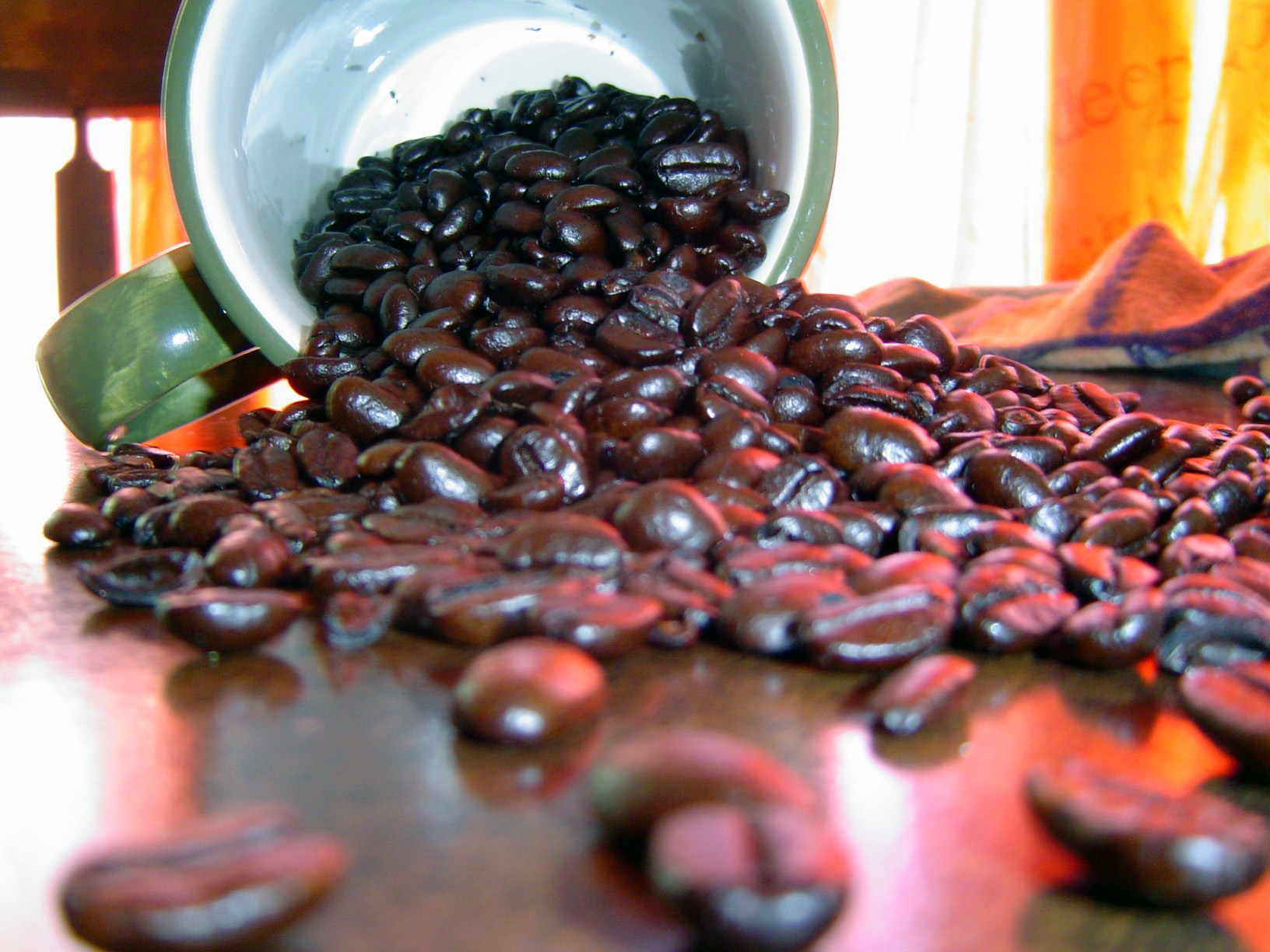 Coffee left. Spilling the Beans. Spill. The Beans pics.